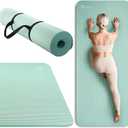 KEEP Extra Thick NBR Yoga Mat for Women & Men, 10mm Thick, 72”x32” Large Exercise Mat with Non-Slip Workout Mat for Yoga, Pilates, Stretching, Meditation – Wide & Cushioned Fitness Mat