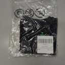 Milumia Girl Letter Print Crewneck Short Sleeve Tees Comfy Casual T-Shirts (Black)