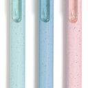 Detail Pin Penjepit Kertas Koleksi Nomer 51,  U Brands U-Eco Recycled Gel Click Pens, Set of 3, Pastel Speckle, Medium (0.7 mm) Point, Black Ink