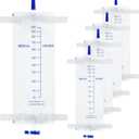 5 Pack 33.8oz/1000ml Leg Bag Urinary Drainage Bag with Cloth Straps, Leg Catheter with Anti Reflux Valve for Men Bladder Control, Urine Collection Catheter for Single Use, Easy Flip Drain