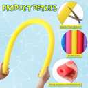 Hollowfly 12 Pcs Pool Noodles Bulk Foam Swimming Noodles Small Hollow Bright Foam Tube Pool Sticks for Craft Projects Adults Swimming Floating (40 x 1.6,Multi Colors)