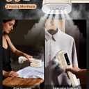 Travel Steamer for Clothes,Sundu Portable Handheld Garment Steamer,15s Fast Heat-up,2 Water Tanks (180 ml&100 ml),Steamer Ironing Gloves,45 Minutes of Continuous Ironing for Home,Travel(Pale Gold)