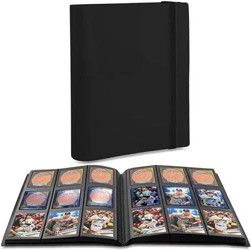 CTPOKO Trading Card Binder, 9-Pocket Sports Card Album Holder for TCG, MTG, Yugioh, Football, Basketball, Hockey and Baseball Cards - 30 Pages, 540 Card Capacity - Black