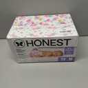 The Honest Company Comfort Dry Disposable Daytime Diapers for Sensitive Skin, Hypoallergenic, Rose Blossom + Tutu Cute, Club Box Size Newborn 72 Count