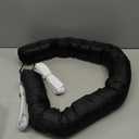 Sunolga Water Resistant Door Draft Stopper Blocks Hot and Cold Air with Removable Washable Cover for Bottom of Door, All-Season Seal for Wind, Door Sweep for Gaps Up to 3", Home Essentials, 48", Black