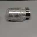 Double Wall Exhaust Tip Clamp Rear Tailpipe Car Clamp on Stainless Steel 2.5" Inlet 3.5" Outlet 6.7" Length 1 Set Silver Tone