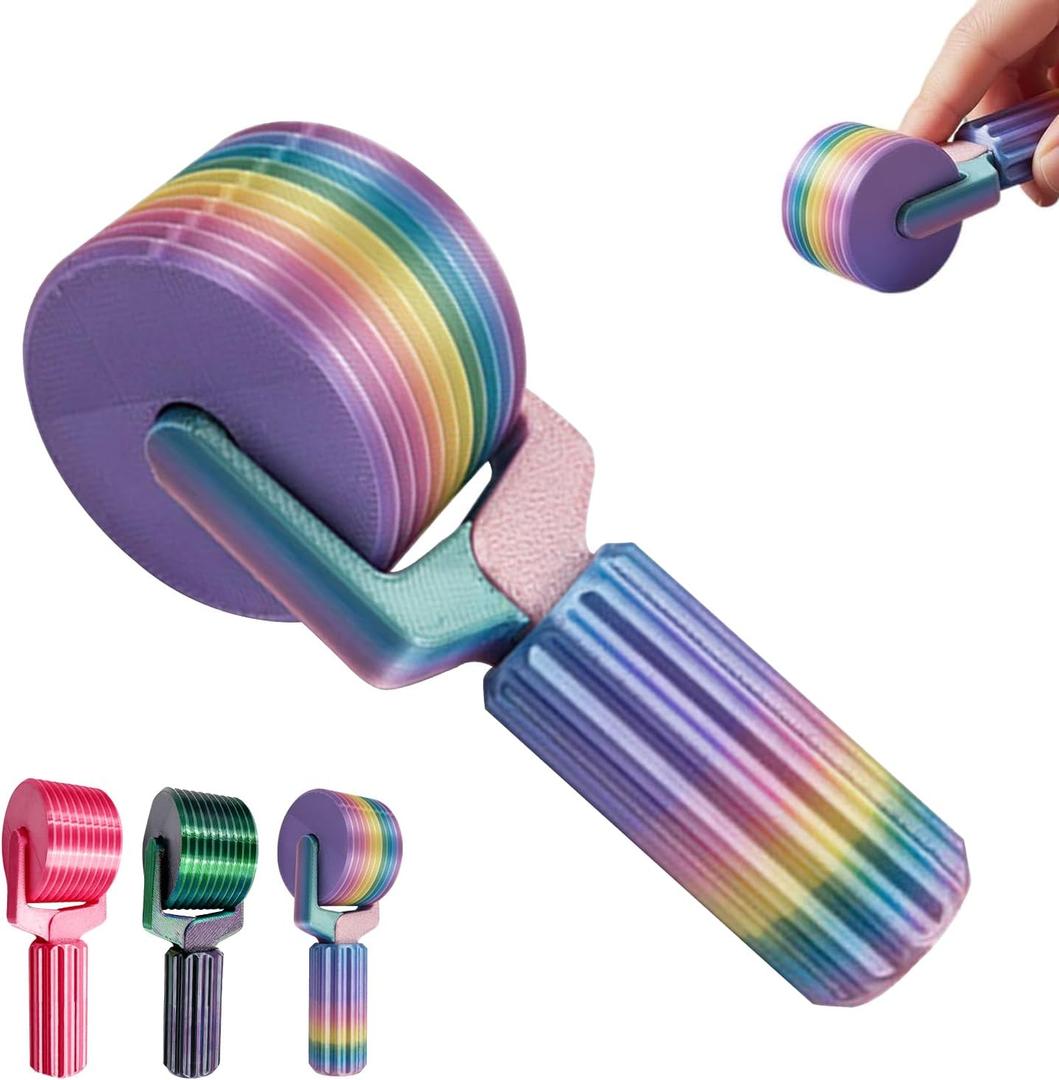 Diamond Art Roller - Diamond Painting Tools,Essential DIY Craft Tool for Rhinestone Embroidery,Easy-Grip Hand Roller, Detachable Diamond Painting Tools and Accessories (Rainbow Color)