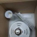 Ceiling Fans with Lights and Remote, Ceiling Fan Light 3000K-6000K 3 Colors Dimmable, Ceiling Fan, 1000 Lumens LED Ceiling Fans for Bedroom Garage Kitchen (White)