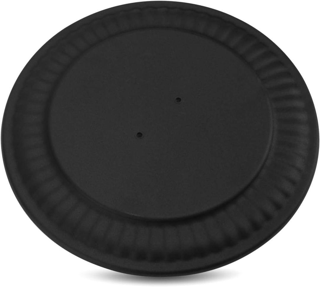Chimney Flue Stopper Cover Stove Pipe Cap 6719900 Fits 4" - 8" Furnace Tube Flue Wall Opening, Fireplace Flue Hole Cover, Wall Decor Covers BM0026 BM0353, Black, Pack of 1