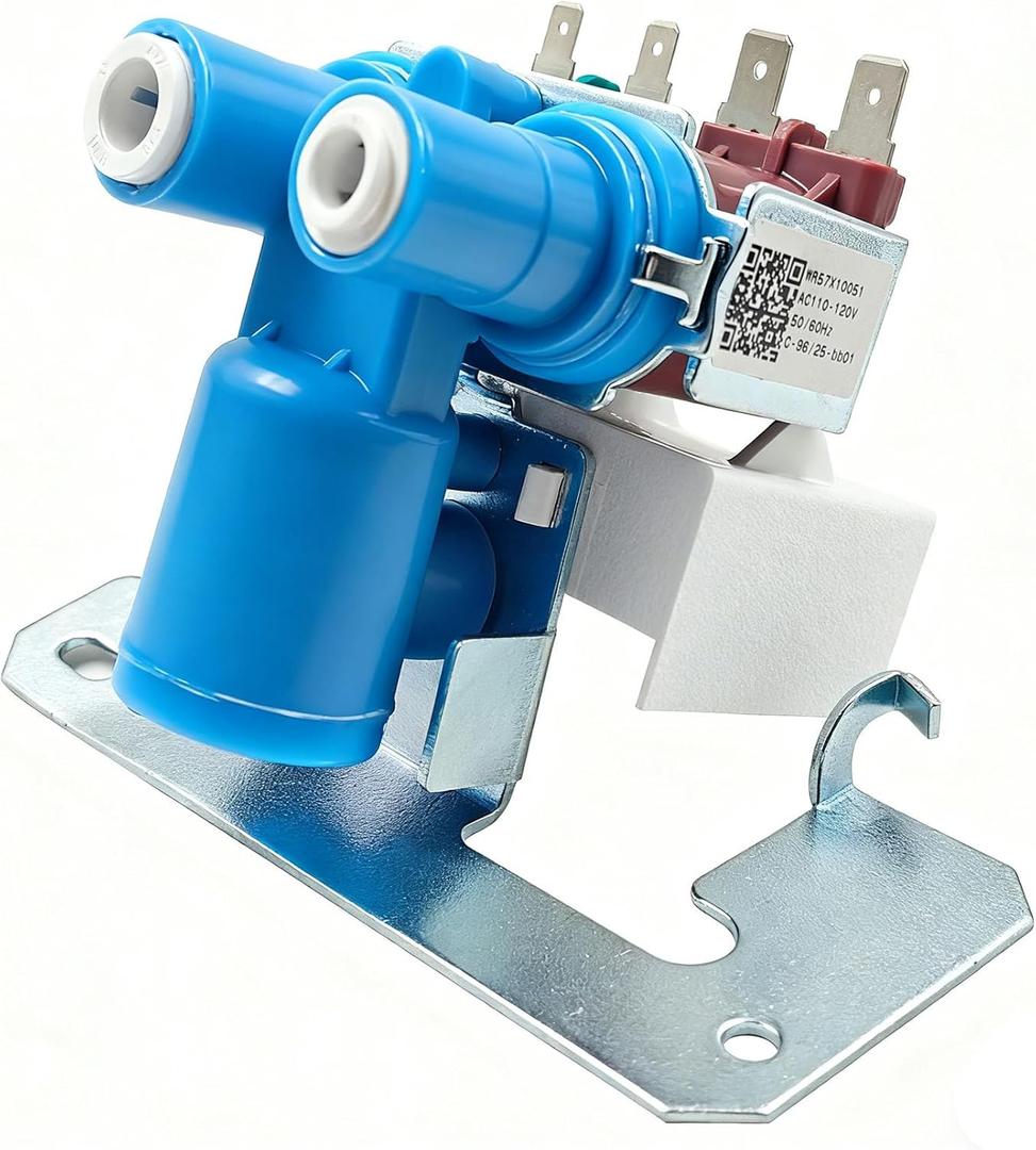 WR57X33326 WR57X10051 Refrigerator Water Inlet Valve for GE Refrigerator Parts, for Kenmore Hotpoint Fridge Ice Maker Water Valve Replacement Part WR57X10032 WR57X10040 AP3672839 PS901314 ETC