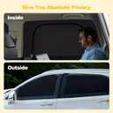 XCBYT 2014-2023 Grand Cherokee Car Window Shades | Dual Purpose Car Window Covers with Breathable Mesh | Insulate Heat 99% Sun UV Blackout | Keeps Cool Privacy Curtains for Napping Camping