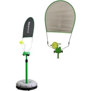 Tennis Trainer | Portable Tennis Practice Equipment for All Levels – Real Topspin Training Aid • Adjustable Height & Angle – 2 in 1 for Pickleball Trainer