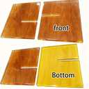 Acrylic Book Stand - Open Book Display Stand for Reading, Bible, Cookbook, Magazines, Textbooks, Recipe Holder (Wood Grain Pattern)