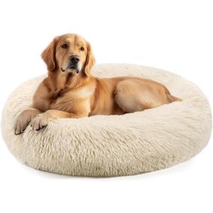 Dog Beds Large Sized Dog and Cats, 32in Pet Beds for Large Pet, Washable Indestructible Extra Large (Light Brown)
