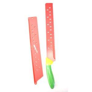 Jacent Brite Concepts 11.5" Watermelon Knife & Blade Cover BPA Free Soft Grip 3 Packs