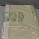 ANILD Large 17" 42 Quarts Linen Fabric Foldable Storage with PU Leather Handles, Convenient and durable Collapsible Stackable Storage Bins Best for Home, Closet, Office (16.7 x 12 x 12, 3 Pack) (Beige-White)