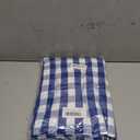 Urban Villa Tablecloth Buffalo Check Table Cloth Tabletop Cover Kitchen Dining Tablecloth 100% Cotton Great Parties Wedding Holiday Dinner Blue/White Rectangle 60X102 Inches 8-10 Seats Table Cloth