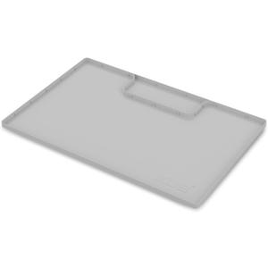 XDS 34''x22'' Cut to Fit Under Sink Mats,Silicone Under Sink Liner for Kitchen Cabinets, Preventing Drips, Leaks, Spills (Light Gray)