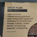 THYOI Acacia Wood Interlocking Deck Tiles (12" x 12"), Deck Flooring Outdoor Waterproof All Weather, Tiles for Patio, decking Tiles for Indoor and Outdoor use (Golden Teak 12S, 10 Pcs - 10 Square Ft)