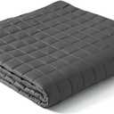 YnM King Size Cooling Weighted Blanket for Adults (88x104 Inches, 25 Pounds, Dark Grey), Perfect for Hot Sleepers with Cooling Rayon/Glass Beads, Heavy Bed Blanket for Couple on Queen or King Bed