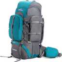 Tripole Walker 65 Litres Rucksack | Internal Frame With Metal Rod | Rain Cover | Bottom Opening | Laptop Section (Sea Green)