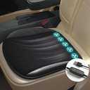 LGNORA Cooling Car Seat Cushion Summer Cooling Car Seat Cover Comfortable Car Seat Cooling Pad with 5 Fans Universal Cooling Seat Pad for Car Seat Home Office Chair (Black)