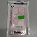 Yeddabox Compatible for iPhone 13 Pro Case Butterfly Cute Phone Case Transparent Full Camera Protection Soft TPU Shockproof Cover for Women Girls - Pink
