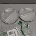 Elk and Friends Stainless Steel Divided Plates with Silicone Sleeve for Babies & Toddlers | Lids Included | Stay Put Suction | Dinner & Snack Plates | Pack of 2