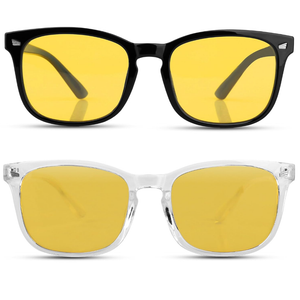 Night Driving Glasses for Men Women, Anti Glare Polarized Yellow Lens Night Vision Glasses for Nighttime/Rainy/Foggy