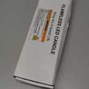 Homemory Rechargeable Flameless Taper Candles, Real Waxy LED Candlesticks Flickering, Battery Operated Candles with Remote Timer, 9.6 Inches for Home Wedding Christmas Decor, 6 Pcs, White