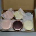 Qustgo Compact Mirror, Pocket Travel Makeup Mirror for Purse, Metal Round Shell, 2-Sided 1X/2X Magnifying, Portable, Folding, Handheld, Mix, 6 Pack