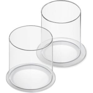 SINNNBLE Acrylic Kids Headband Holder Organizer Storage Display for Headbands, Hair Ties, Ponytail, Scrunchies, Combs, Clips, Makeup Brushes for Girls (Small)