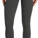 Colorfulkoala Women's High Waisted Tummy Control Workout Leggings Full Length Ultra Soft Yoga Pants 28" (Large, Charcoal Grey)