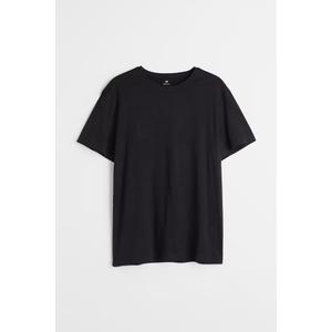 H&M Men's Size L Plain Black Short Sleeves T-Shirt