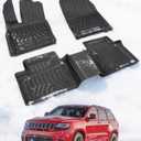 Floor Mats for Jeep Grand Cherokee: 2011-2021(Not for L), Car Accessories All Weather Floor Liners for Grand Cherokee 2011 2012 2013 2014 2015 2016 2017 2018 2019 2020 2021, Lightweight Tough XPE 3PCS