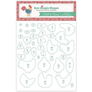 Riley Blake Design Lori Holt Chicken Salad Simple Shapes, Clear (STT-24571)
