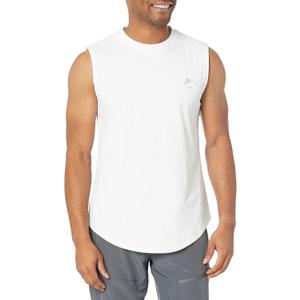 Tank Tops for Men, Workout Sleeveless T Shirts Gym Tank Tee Muscle Bodybuilding Fitness Undershirt (Small, White)