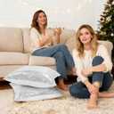 Eternal Beauty Set of 2 Sequin Pillow Cover Decorative Silver Pillow Covers for Couch Throw Pillows 20 X 20 Inches