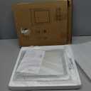 ROLOVE Vanity Mirror with Lights, 12.6"15" LED Makeup Mirror, Lighted Makeup Mirror with Lights, Smart Touch Control Dimmable 3 Modes Light, Lighted Up Mirror for Makeup Desk, Bedroom, Dressing Room (White)