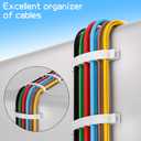 3 x XHF 30pcs Adhesive Cable Wire Clips white, Outdoor Cable Management Wire Organizer Cord Holder for Under Desk, Car, Wall, TV PC Ethernet Cable