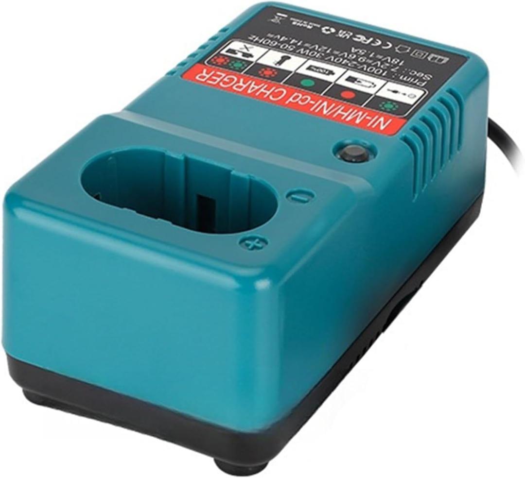 Ni-MH Ni-Cd Battery Charger for Makita, DC1804T Battery Charger Compatible with Makita 7.2V14.4V 18V PA12 PA14 PA18 6010D 6261D