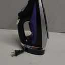 Hamilton Beach Steam Iron for Clothes & Garment Steamer with Smooth Press Stainless Steel Soleplate, 1200 Watts, 8 Retractable Cord, Black (14214)