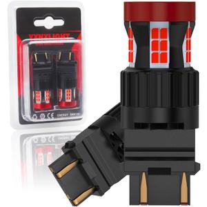 3157 LED Bulb Red, 3057 LED Brake Lights Bulbs Super Bright for Rear Brake Lights and Tail Lights, 2 Pack