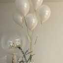 5 inch Pearl White Balloons, 100 pcs Mini White Party Balloons small Latex Balloons for Birthday Wedding Baby Shower Decorations (Pearl White)