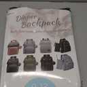 DERJUNSTAR Diaper Bag Backpack – Large Capacity Baby Diaper Bag with Changing Pad, Waterproof Travel Backpack for Boys & Girls, Multi-Function Baby Bag with USB Charging Port, Grey