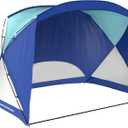 Beach Tent - Sun Shelter for Shade with UV Protection and Water-Resistant Coating for Sports Events and More with Carry Bag by Wakeman Outdoors (Blue)
