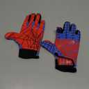 Youth Football Gloves Kid Receiver Gloves Boys Girls Unmatched Grip Great Gift (Blue and Red), L