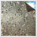 rabbitgoo Window Privacy Film, Decorative Stained Glass Window Film, Heat Blocking Glass Clings, Renter-Friendly Static Cling Frosted Sticker Covering for Home, Taupe Tulip 17.5" x 78.7"