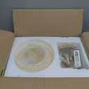 Bofea-Gold Semi Flush Mount Ceiling Light,Brass Light Fixture,Vintage Milk Yellow Glass Flush Mount Ceiling Lights,Hallway Light Fixtures,Mid Century Chandelier for Foyer Bedroom Bathroom