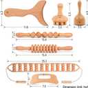7-in-1 Wood Therapy Massage Kit, Perform Lymphatic Drainage, Relax Your Muscles, Relief Pain for Muscle, Anti-Cellulite